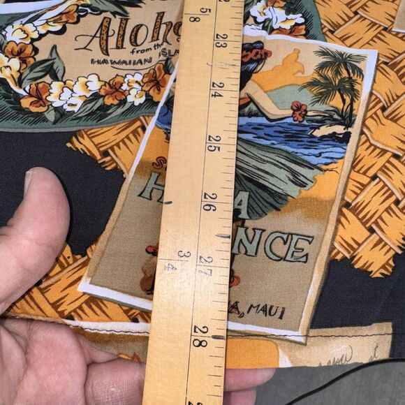 Vintage Reyn Spooner Hawaii Hula Girl Aloha Button Front Shirt Mens XL - Picture 7 of 7